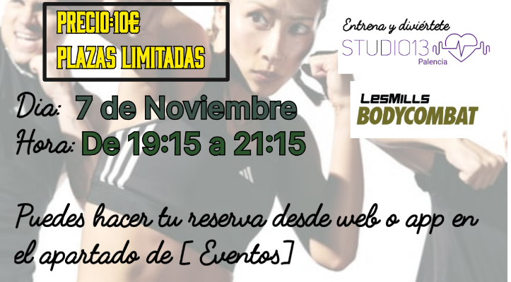 TALLER TÉCNICA BODYCOMBAT