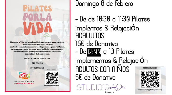 PILATES POR LA VIDA ÚLTIMOS DIAS PARA APUNTARTE!!!!!