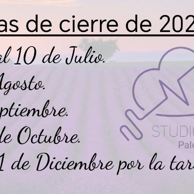 DÍAS DE CIERRE DE 2026